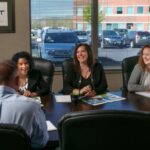 Horst Construction team sits around boardroom table