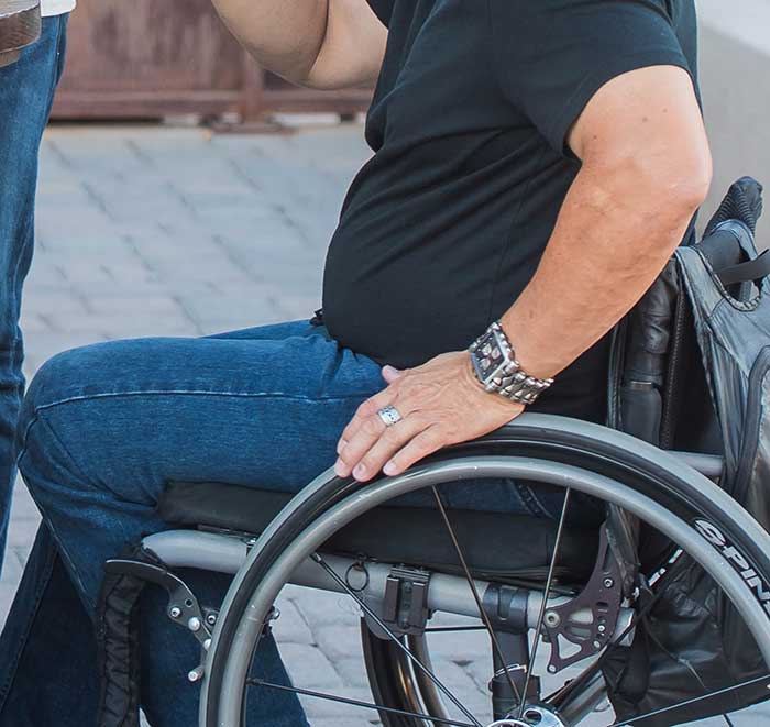 man in wheelchair