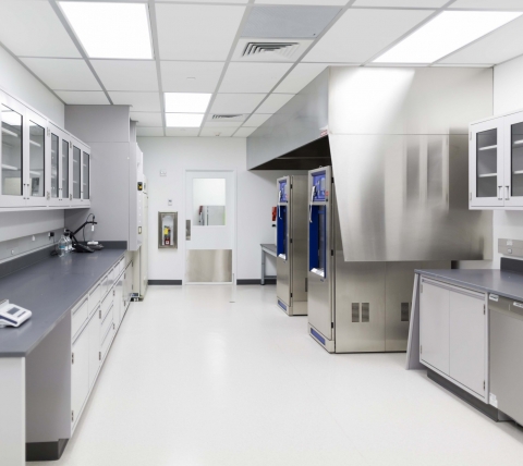 lab area with counter space
