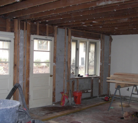 interior renovation in progress