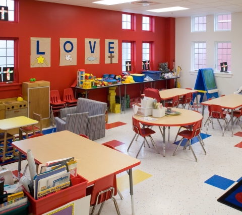 Colorful children's classroom First United Methodist Church