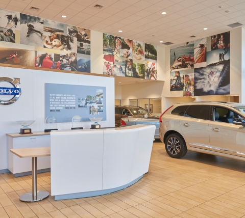 car dealership showroom