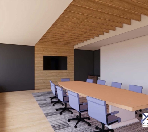 rendering of conference room