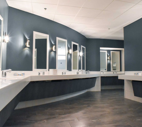 commercial bathroom renovation