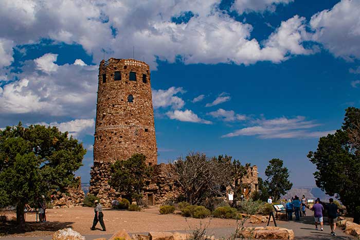 desert view watchtower grand canyon south rim