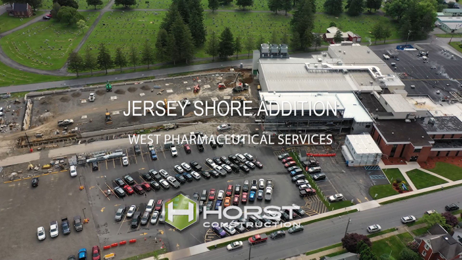 Horst Construction continues to make progress on the work at West Pharmaceutical Services Jersey Shore facility.