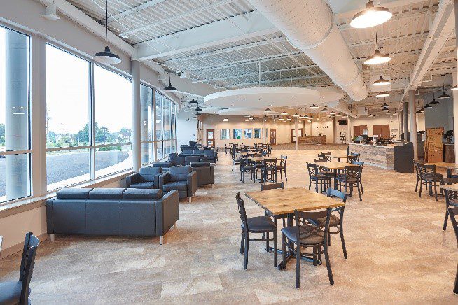 chairs in church cafe