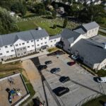 aerial view of new construction at lbc