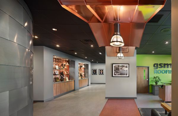 office hallway and lobby